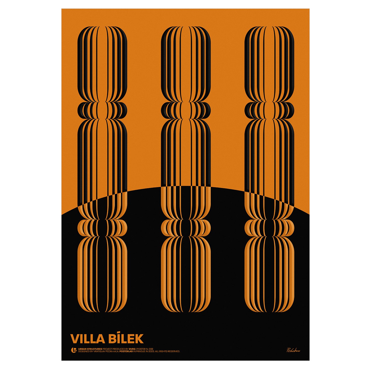 A museum-quality print poster of Villa Bílek, an early 20th-century architectural masterpiece designed by Czech architect František Bílek, featuring sculptural motifs and natural materials, reflecting Bílek's deep connection to art and nature, showcasing the villa's harmonious blend of architecture and art