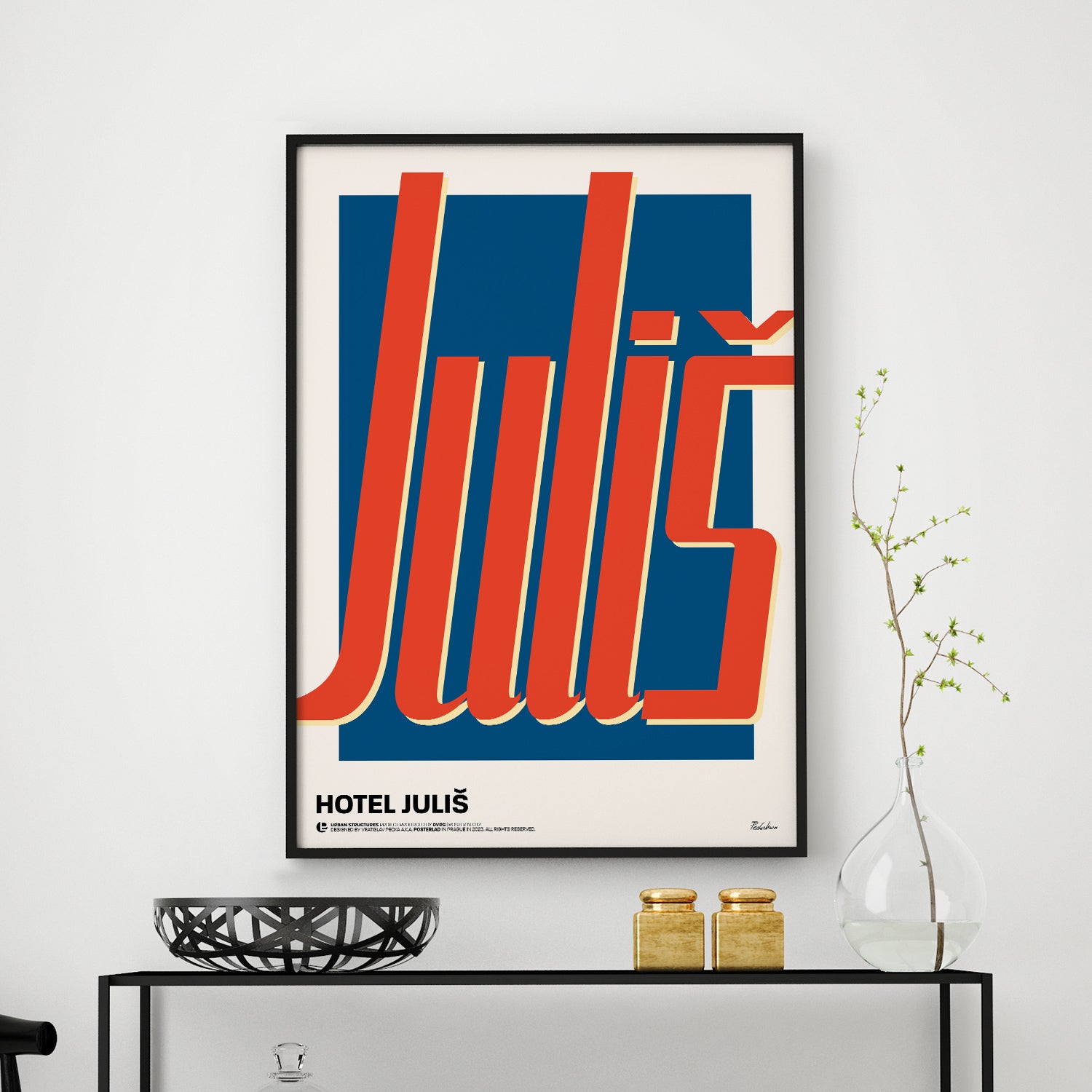 Beautiful Hotel Juliš print for room and office decor