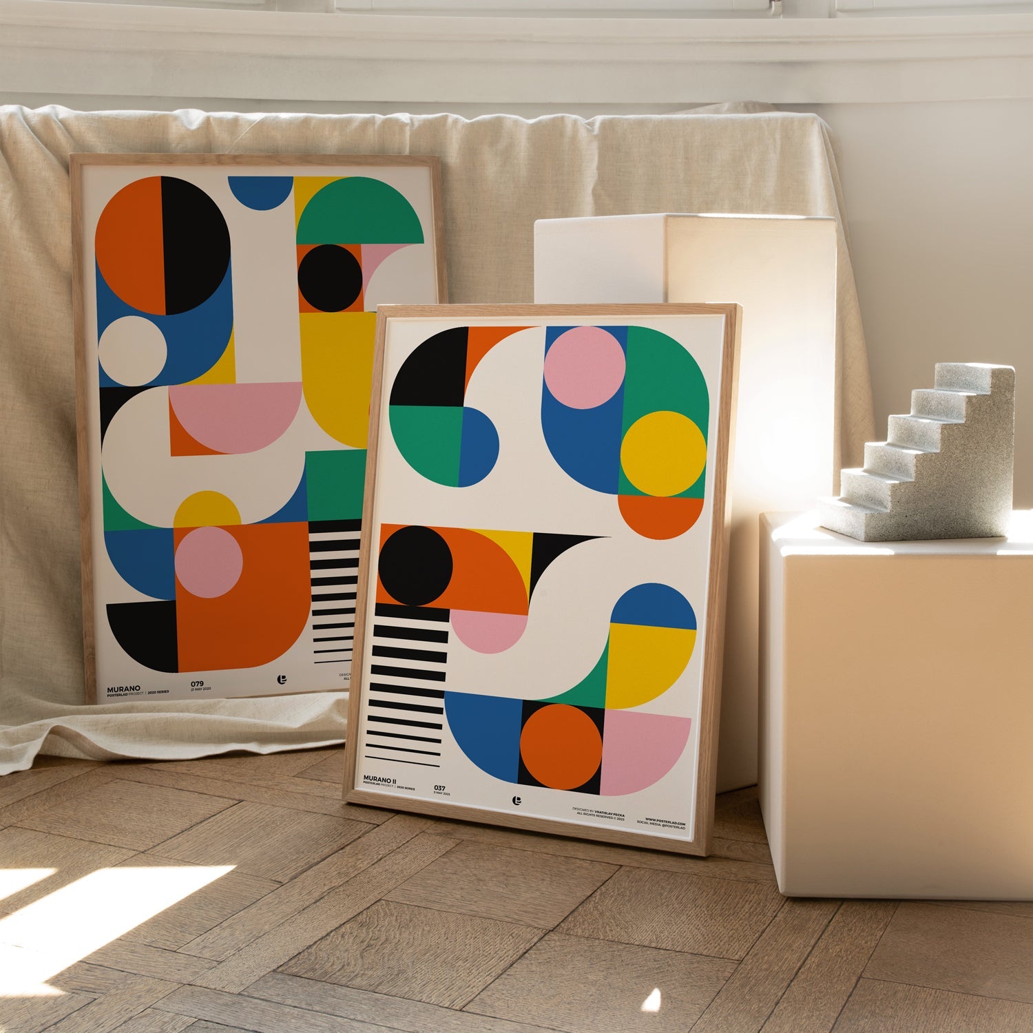 cheerful and artistic vibe evoking the energy of glass art or mosaics