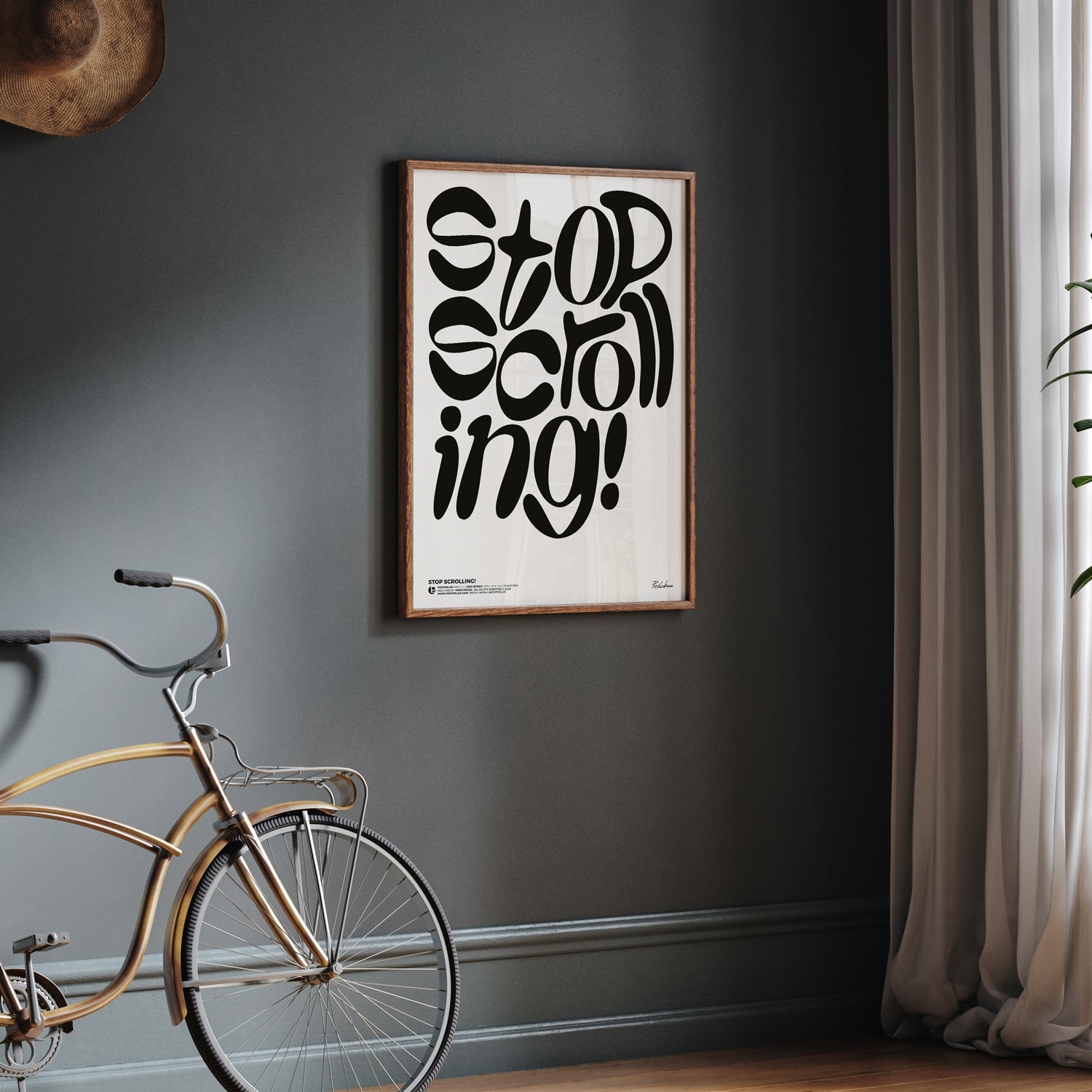 Stop Scrolling! A visual depiction of a product designed to promote mindfulness and reduce screen time