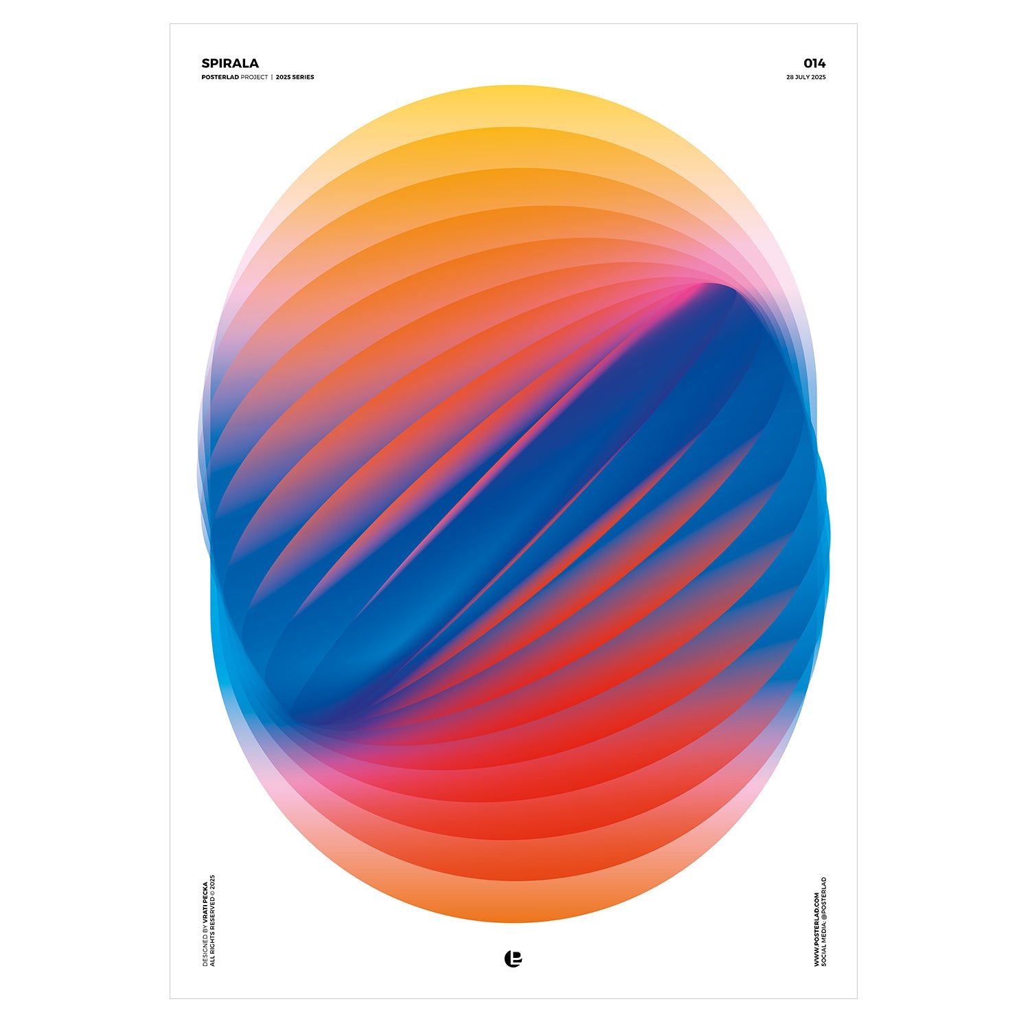 Elegant Spirala design poster made on 026mm thick matte paper sourced from Japan, perfect for enhancing room decor