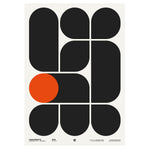 Fragments poster with bold, minimalist design and geometric shapes arrangement