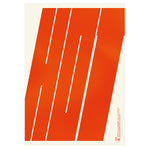 Hot minimalist poster with bold typography and gradient transitions