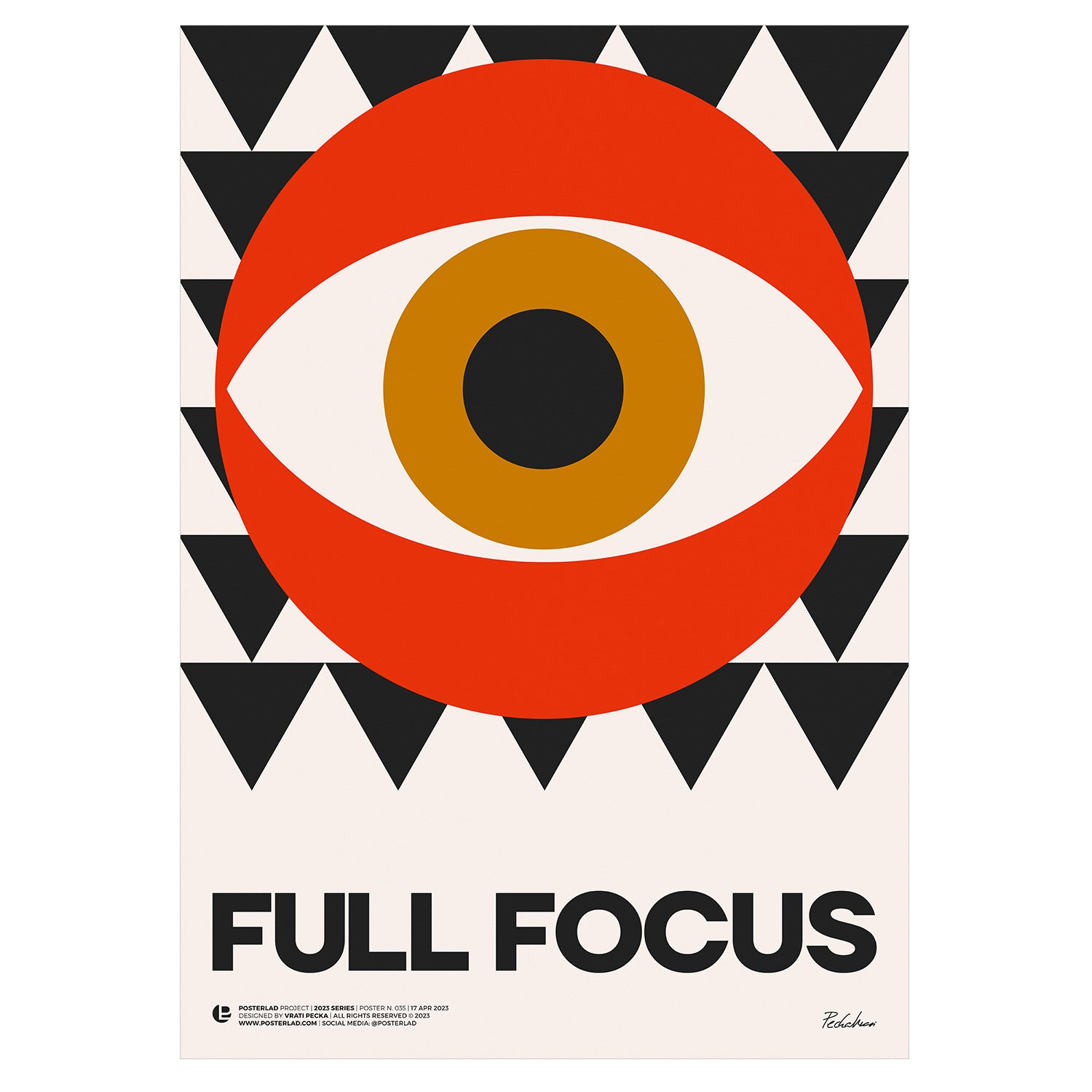 Full Focus daily planner with black leather cover and gold lettering