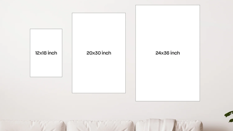 Introducing poster sizes in inches