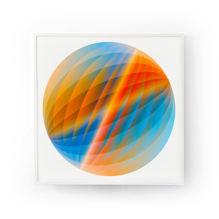 Kaleido lenticular print revealing 39 unique phases from different angles