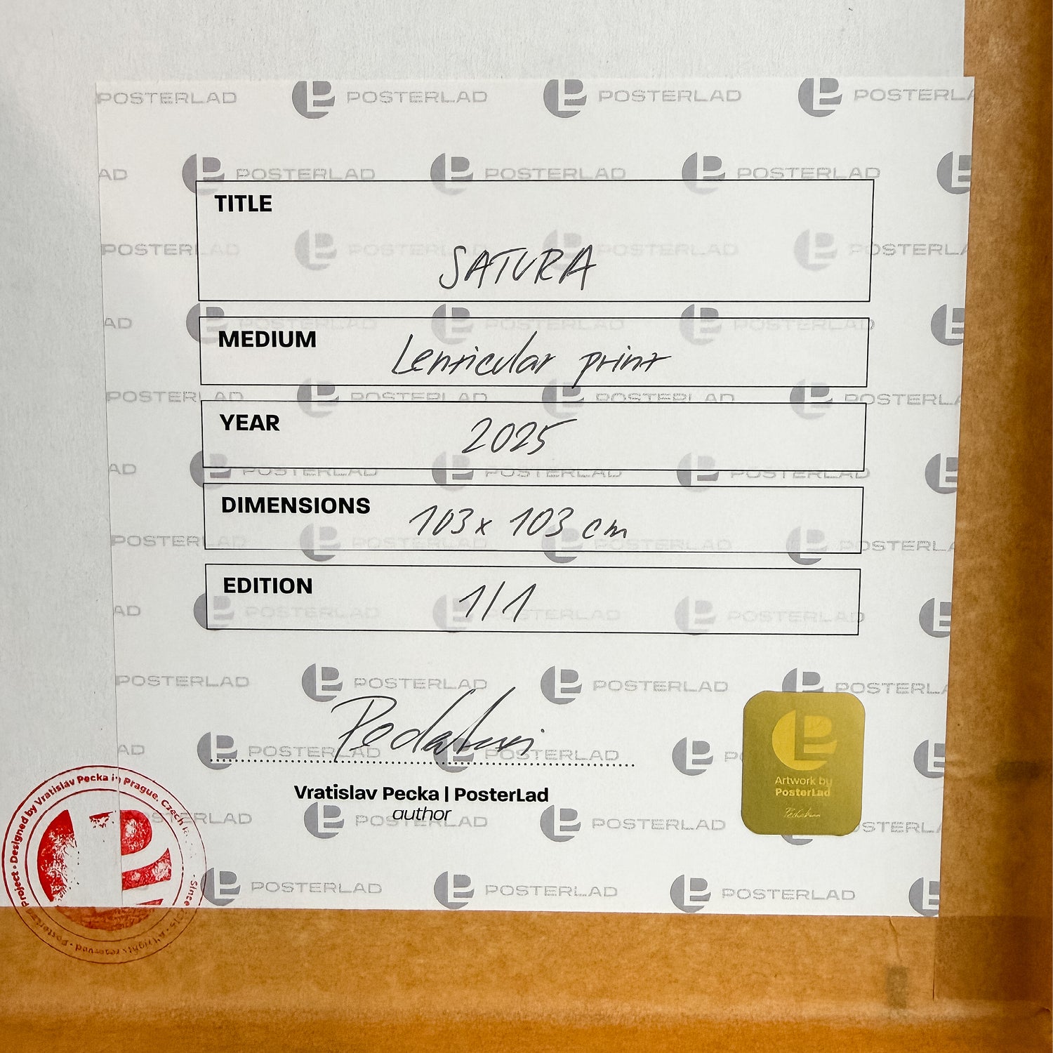 Satura (1/1 Edition, 103x103 cm)