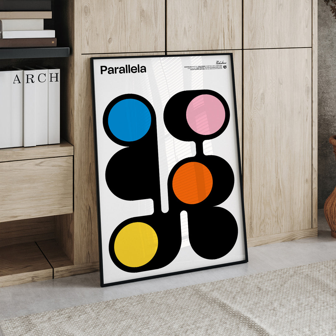 Elevate your space with this standout Parallela artwork on matte museum-quality paper