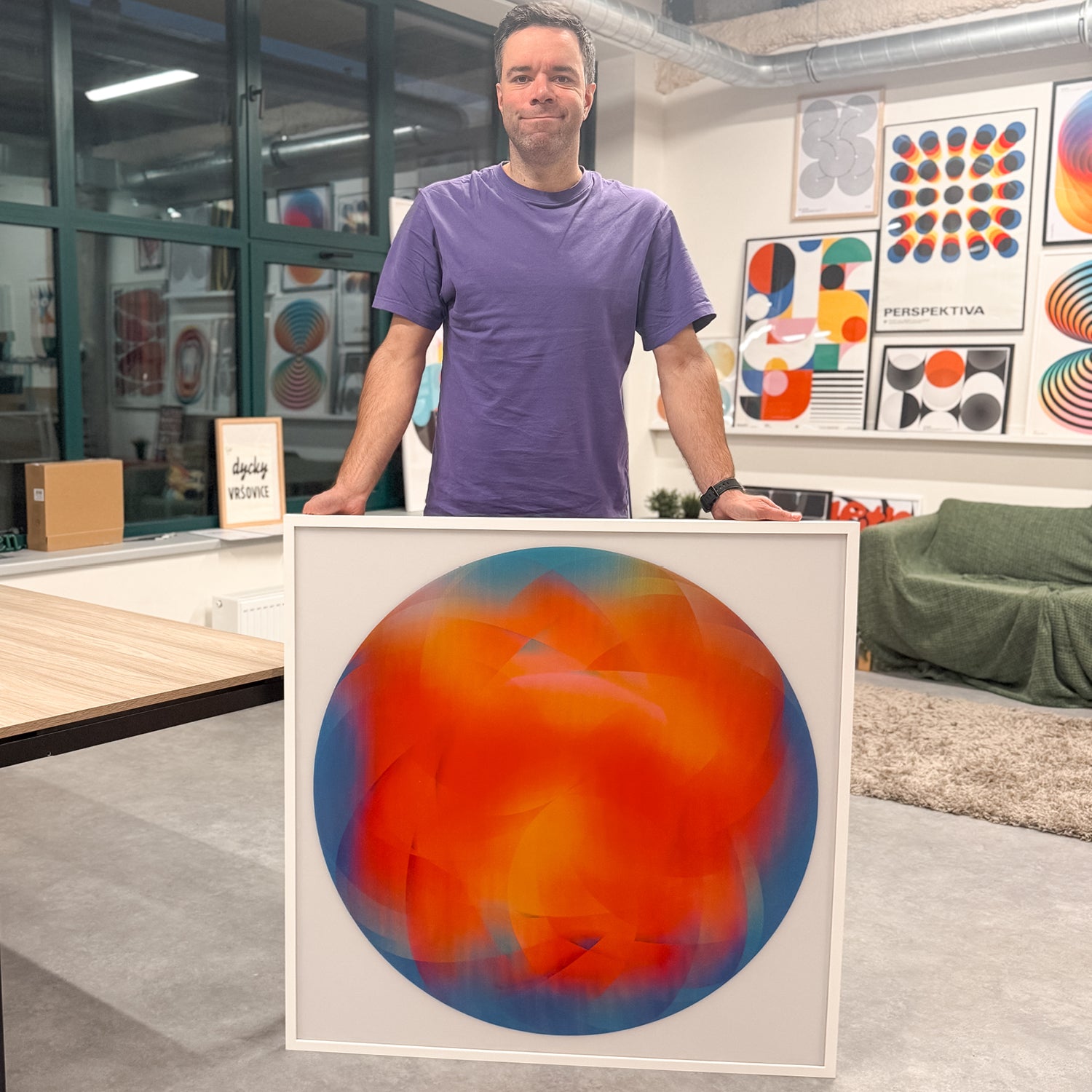 Satura II. (Edition of 2, 103x103 cm)