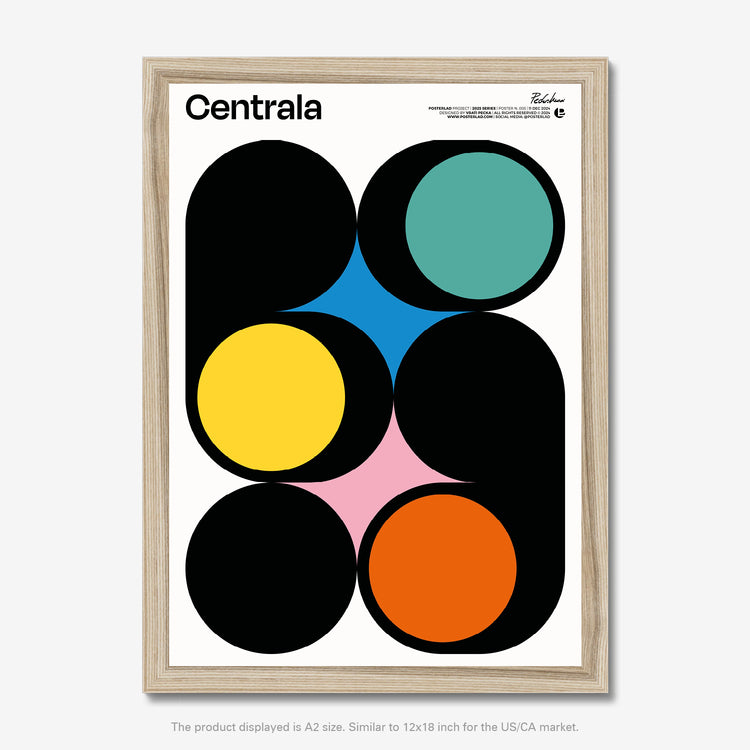 Poster made from paper sourced from Japan, adding a wonderful accent to any room or office
