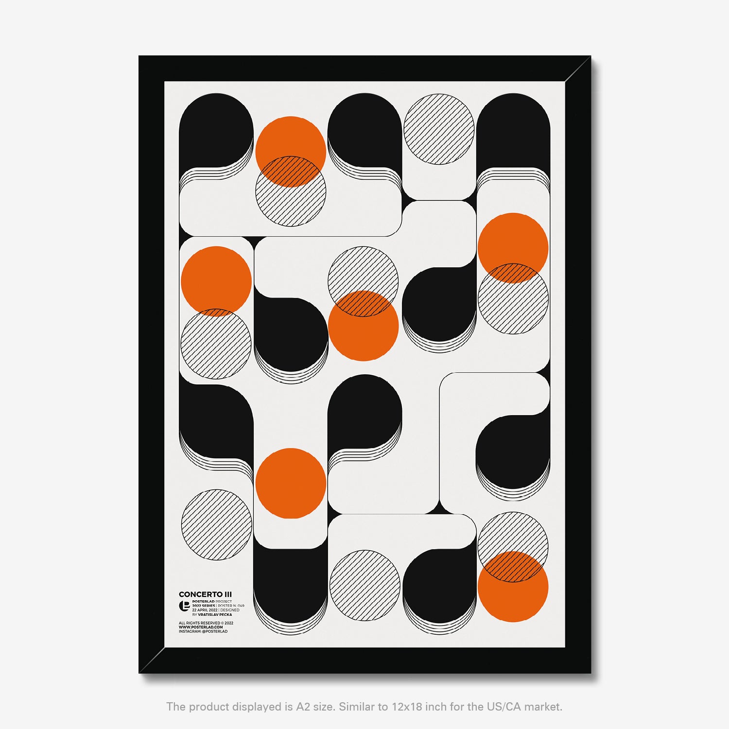 Visual rhythm of bright, warm colors and fluid lines evoking musical composition in motion