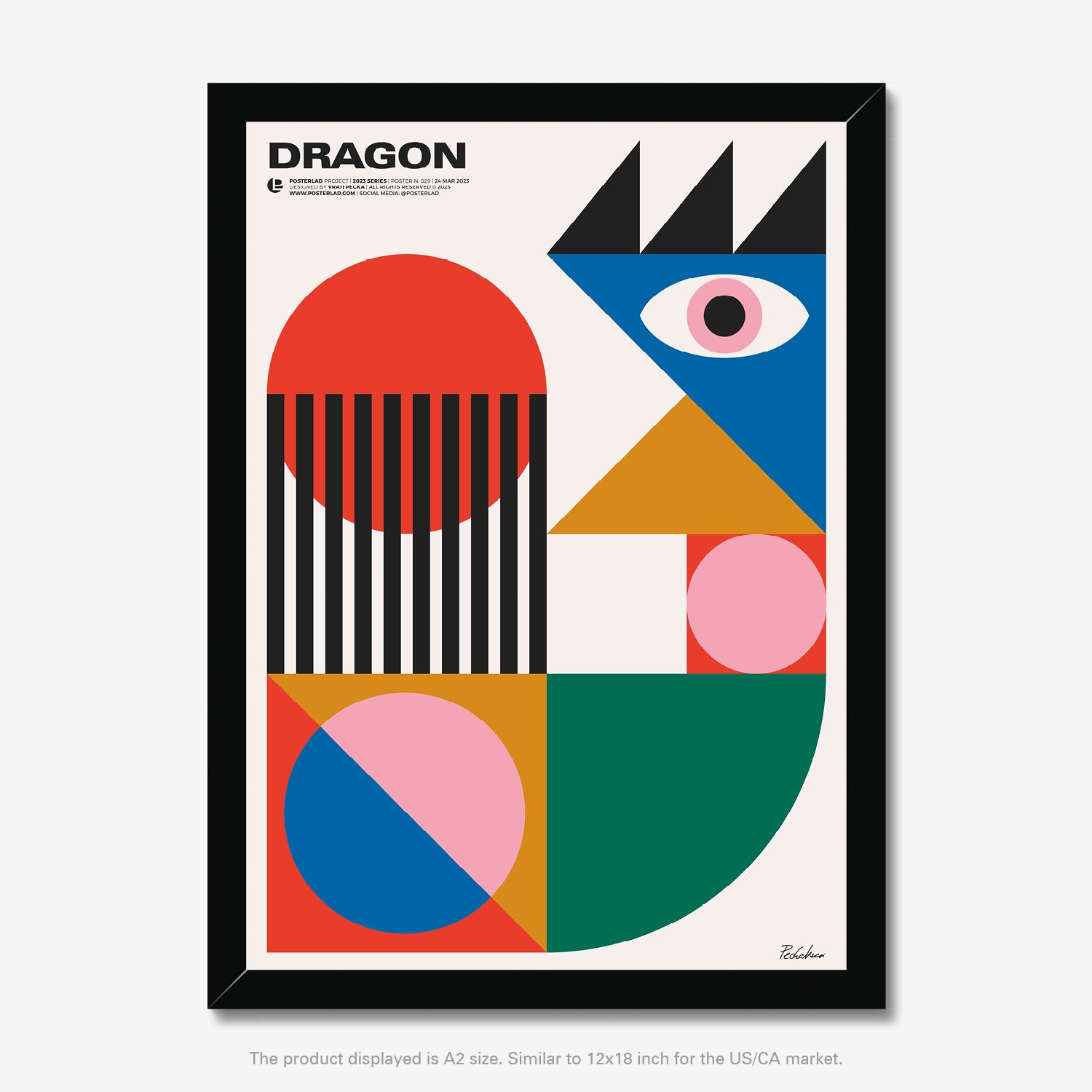 Captivating blend of simplicity and creativity in a modern, abstract depiction of a mythical creature