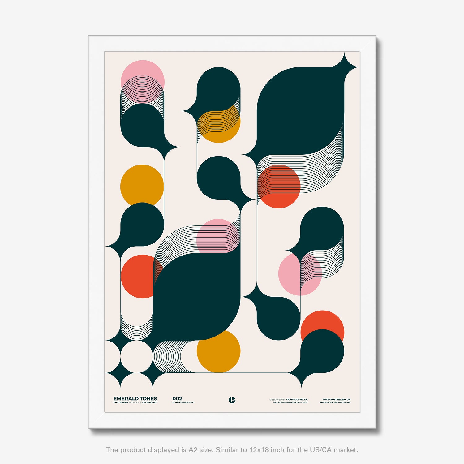 Intricate lines layered within shapes and circles, creating depth and texture