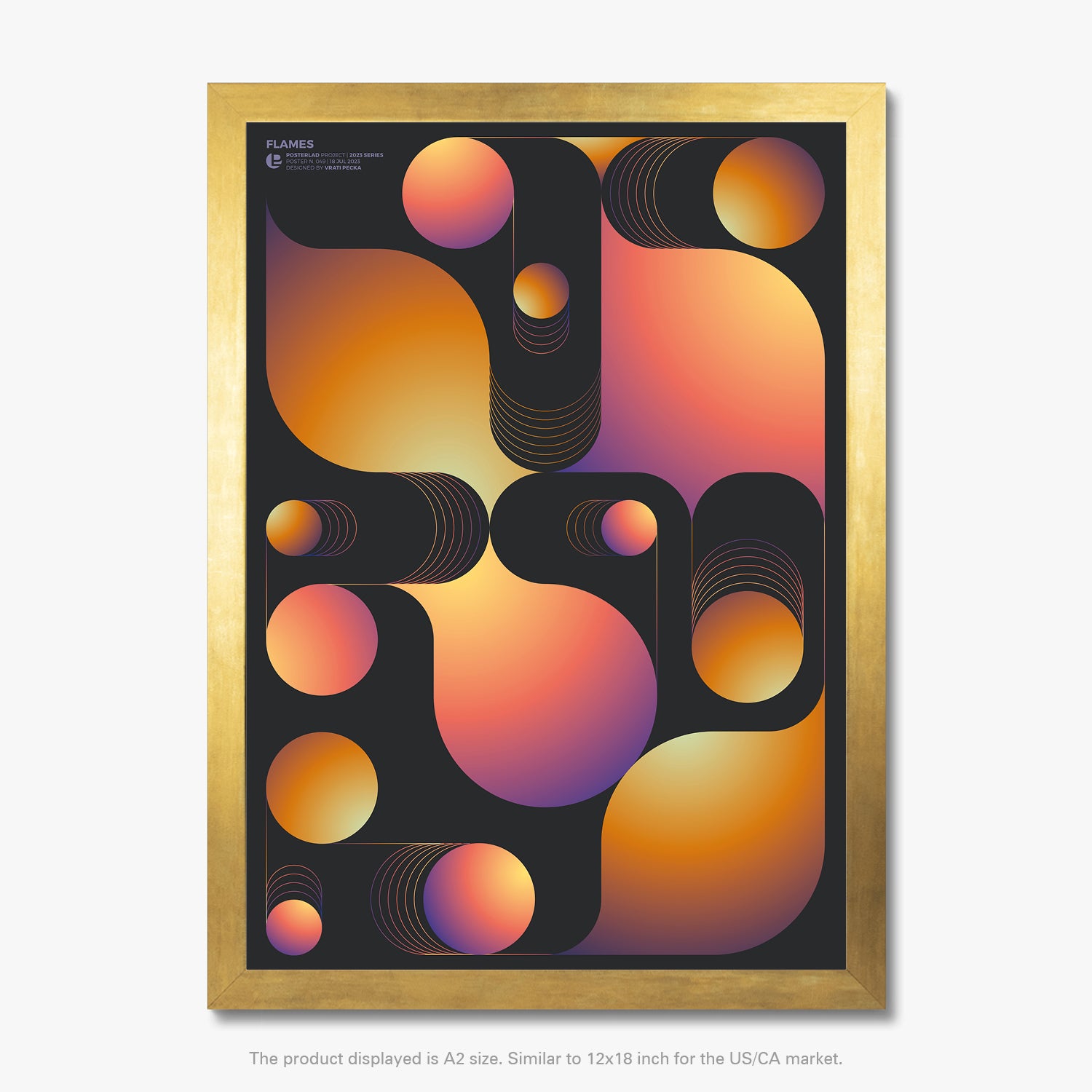 Dynamic and chaotic design mimicking the unpredictable nature of flames
