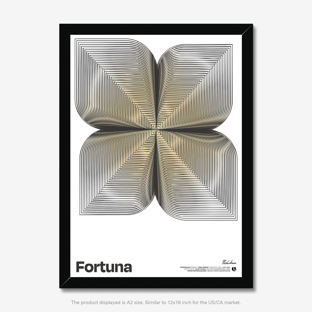 Modern and elegant aesthetic with black and golden tones on white background
