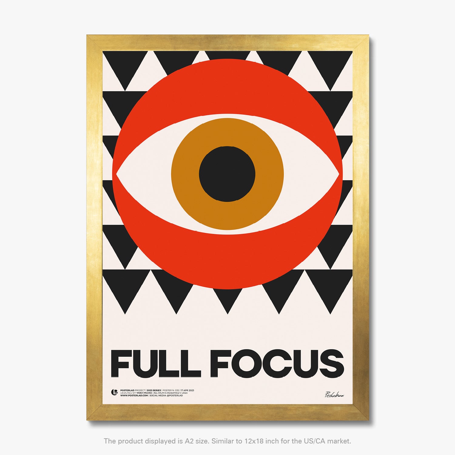 Museum-quality print of the Full Focus poster on thick matte paper, perfect for adding a wonderful accent to your room or office