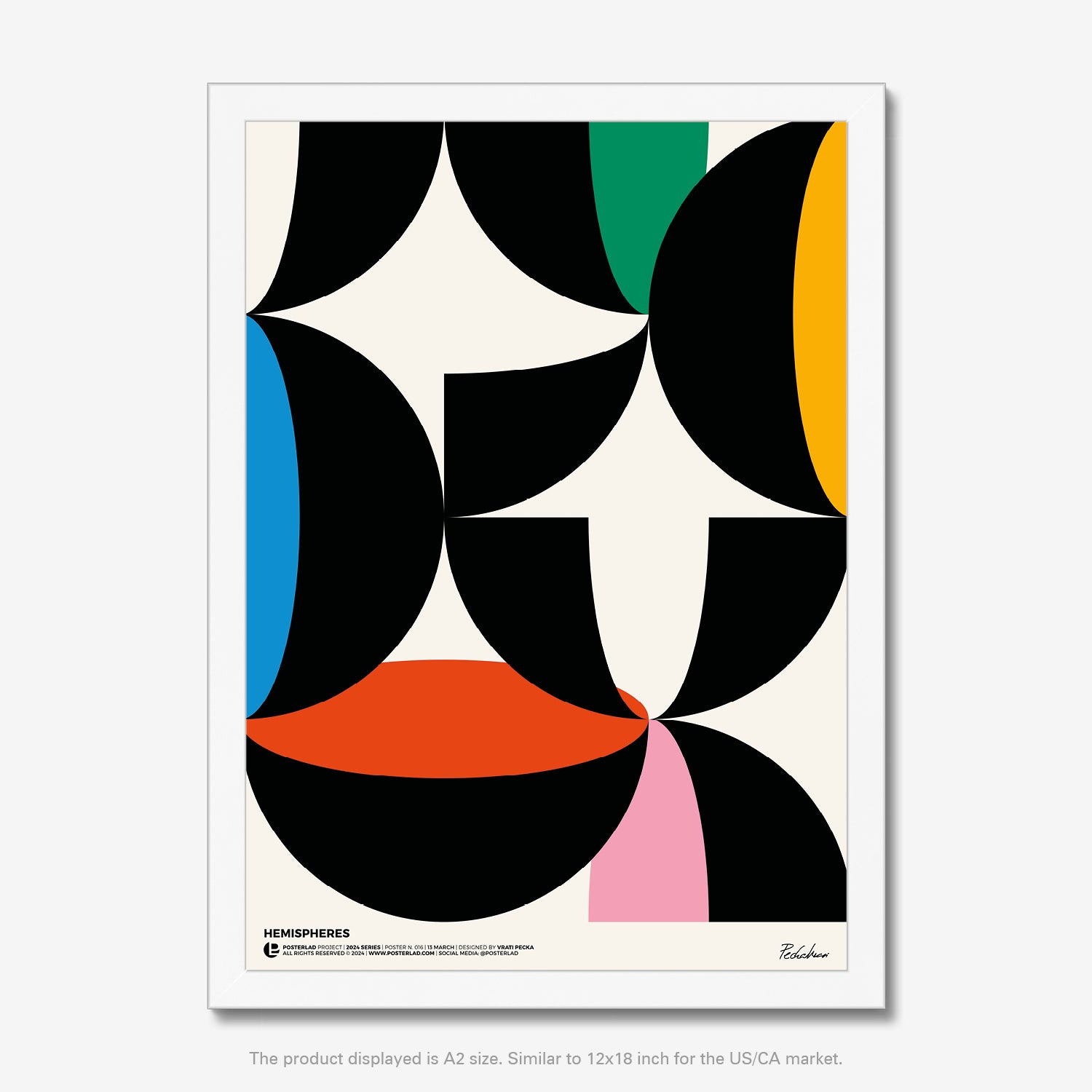 Alternating patterns and overlapping shapes in a minimalist aesthetic, evoking connectivity and unity