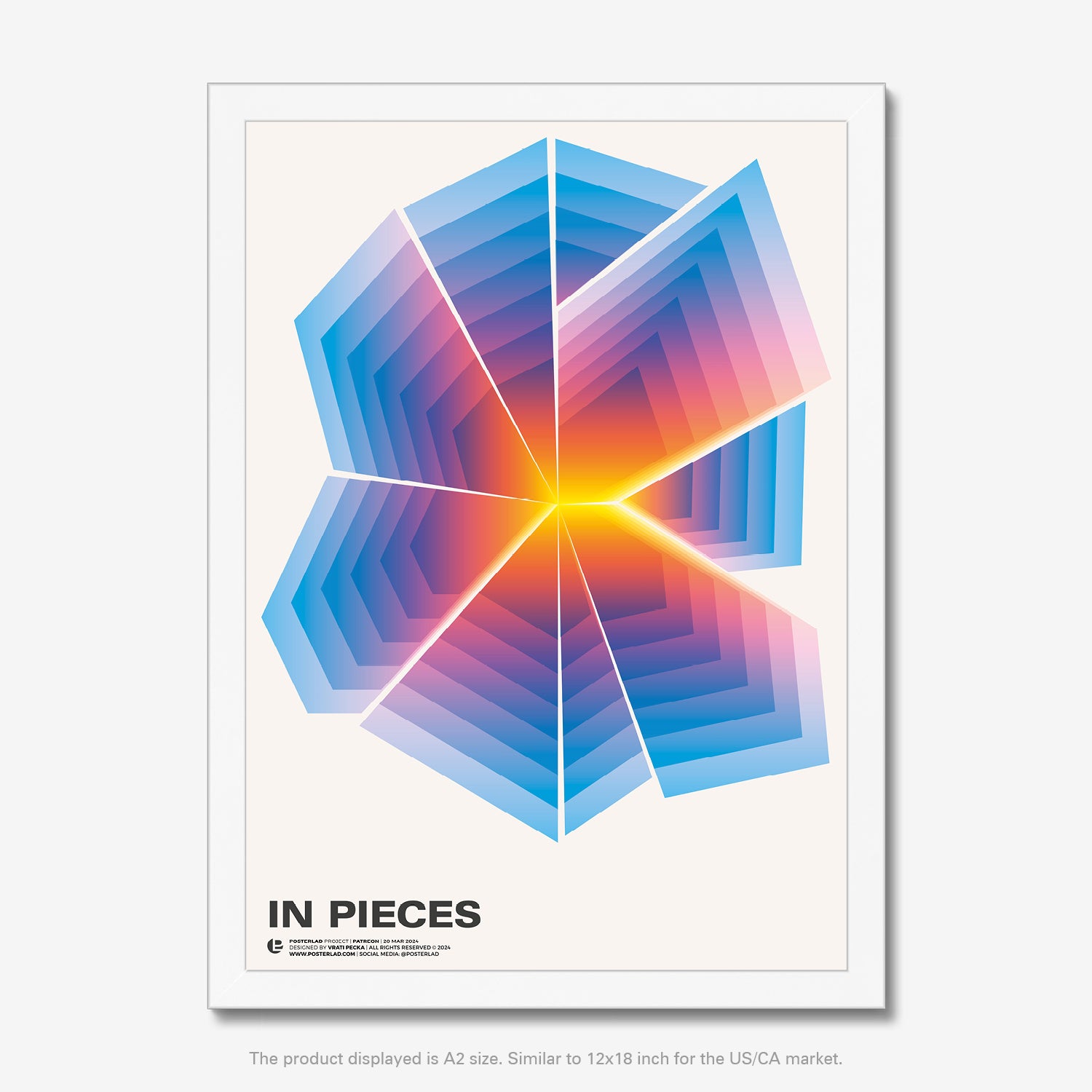 Layered, gradient-filled segments for depth and dimension on a clean white background