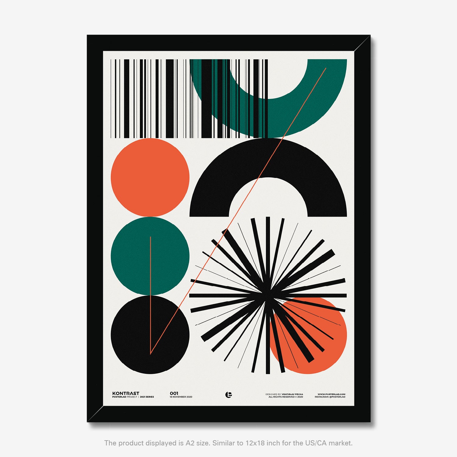 Engaging visual statement embodying the essence of contrast and dynamism