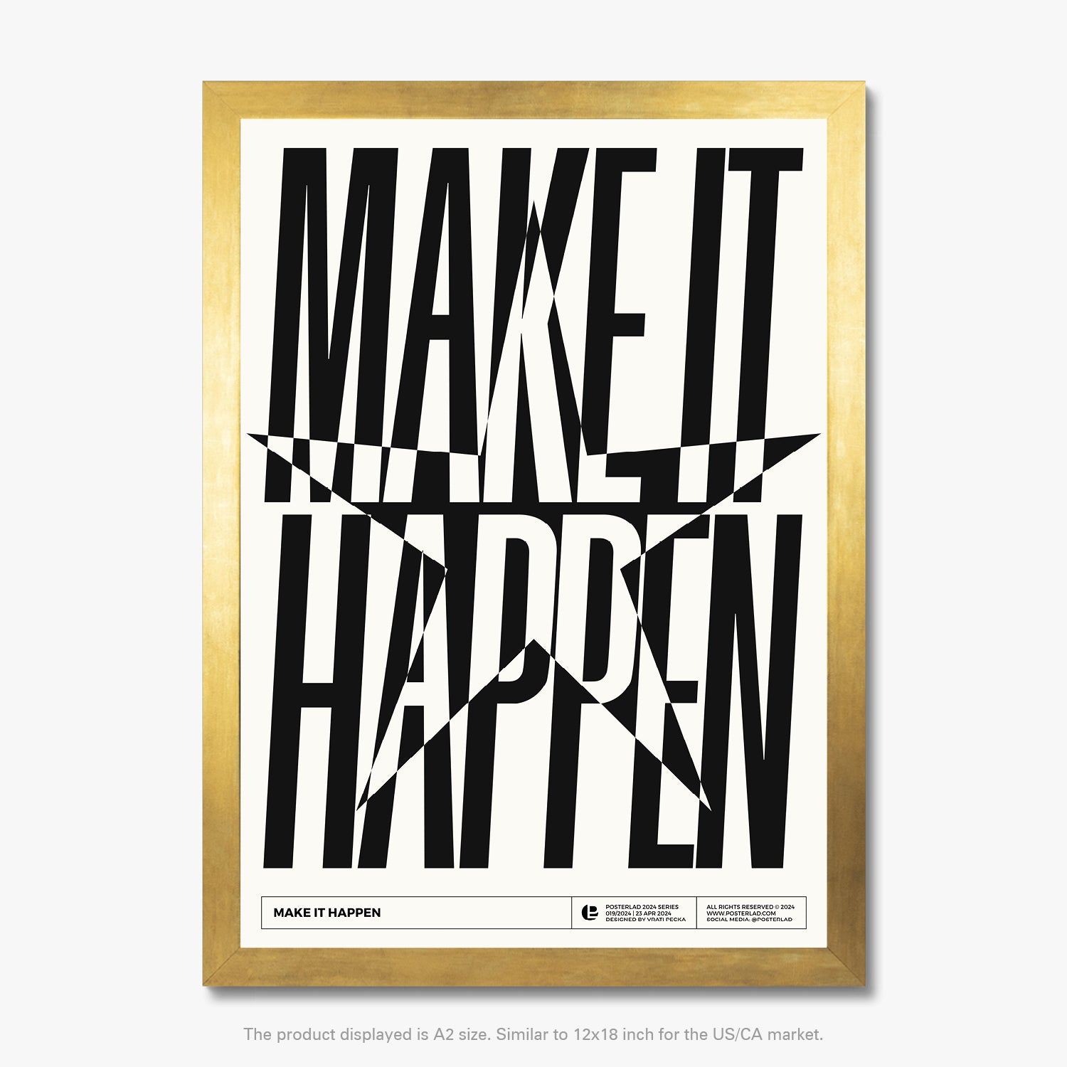 Make It Happen: A motivational book cover with bold typography