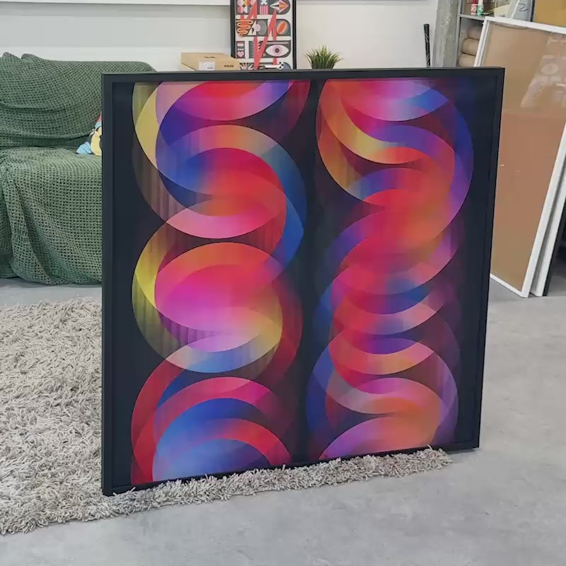 Load video: Chaospheres (1/1 Edition, 103x103 cm)