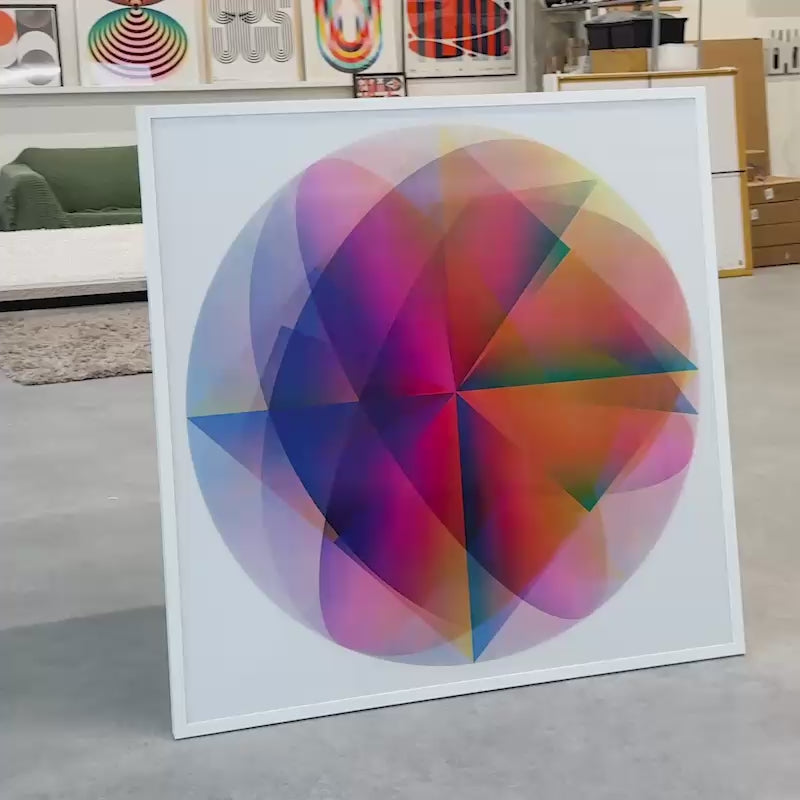 Load video: Axial (1/1 Edition, 103x103 cm)