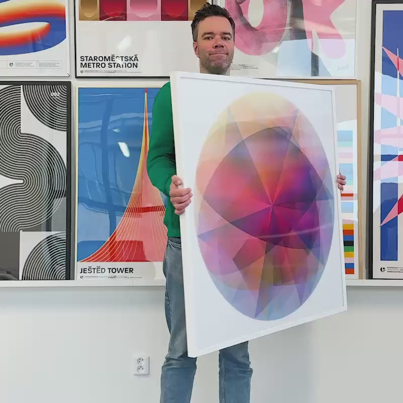 Load video: Axial (1/1 Edition, 103x103 cm)