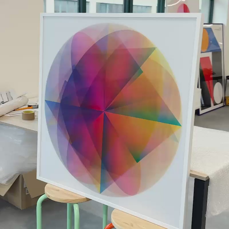 Load video: Axial (1/1 Edition, 103x103 cm)