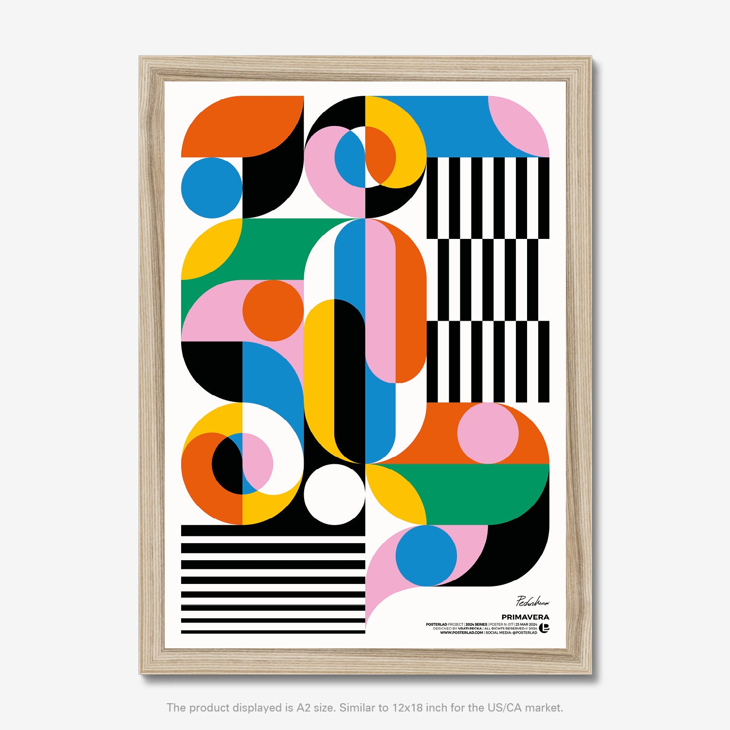Dynamic visual patterns created by interacting and overlapping shapes