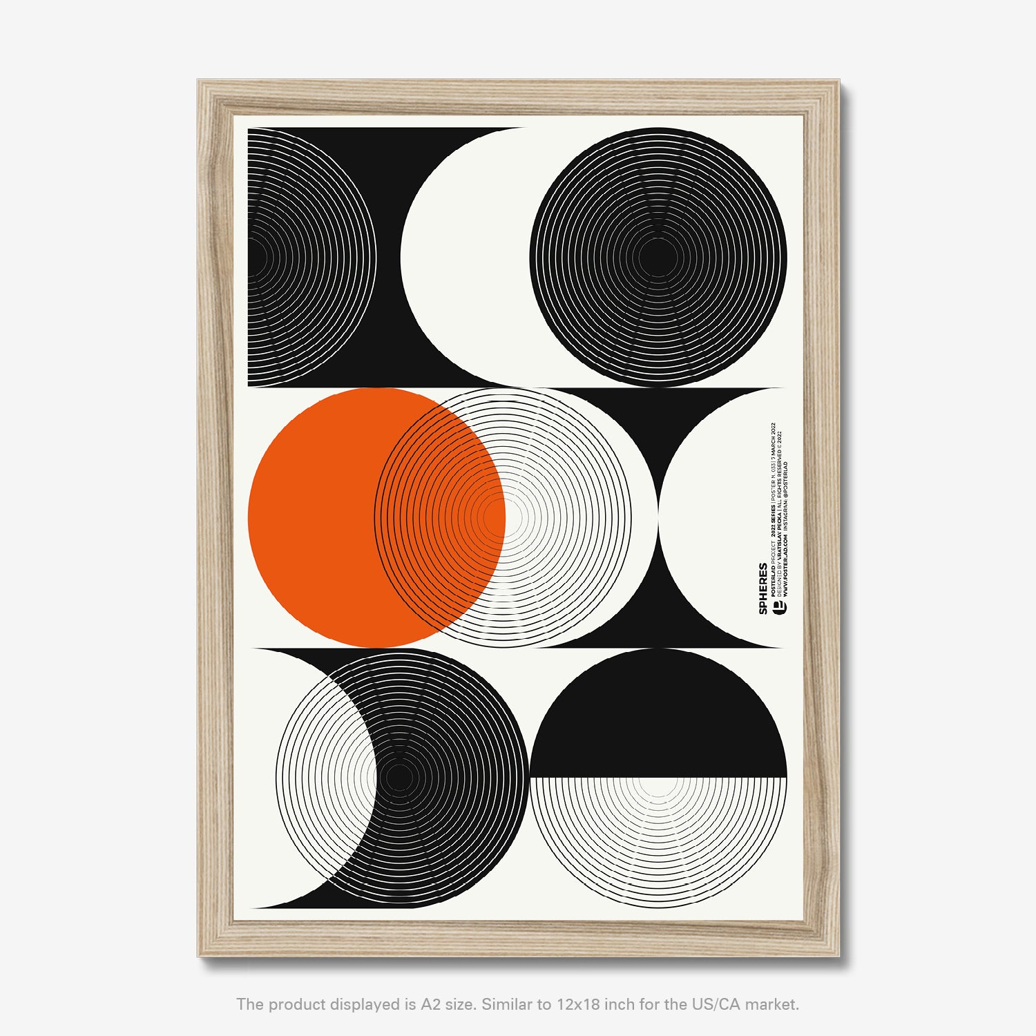 Handcrafted wooden spheres in various sizes and colors for home decor