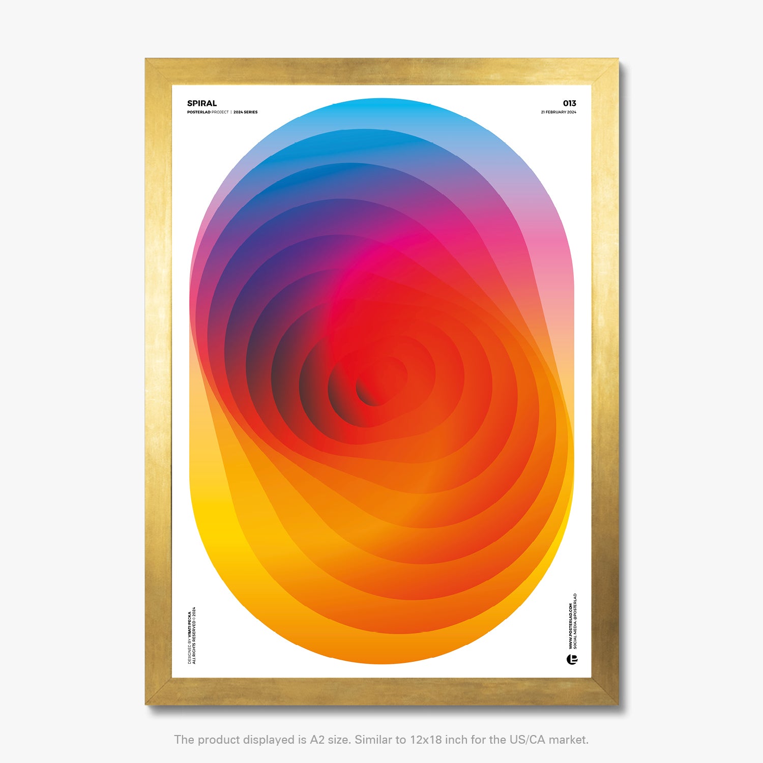 Spiral design print pairing perfectly with the Crystal print for a stunning duo