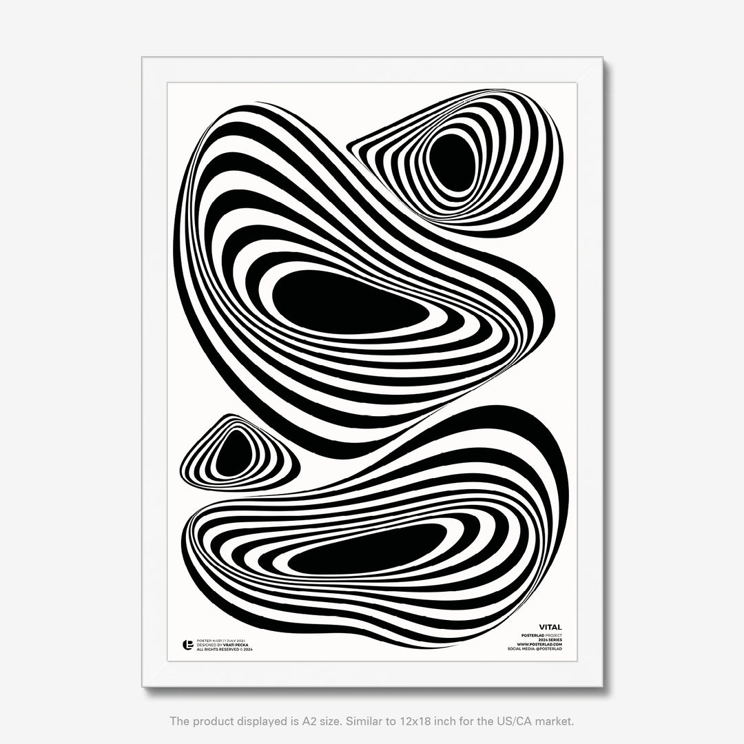Striking exploration of rhythm, flow, and organic beauty through intricate design