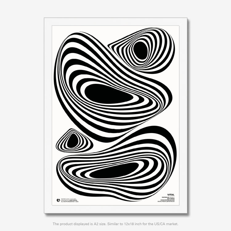 Striking exploration of rhythm, flow, and organic beauty through intricate design