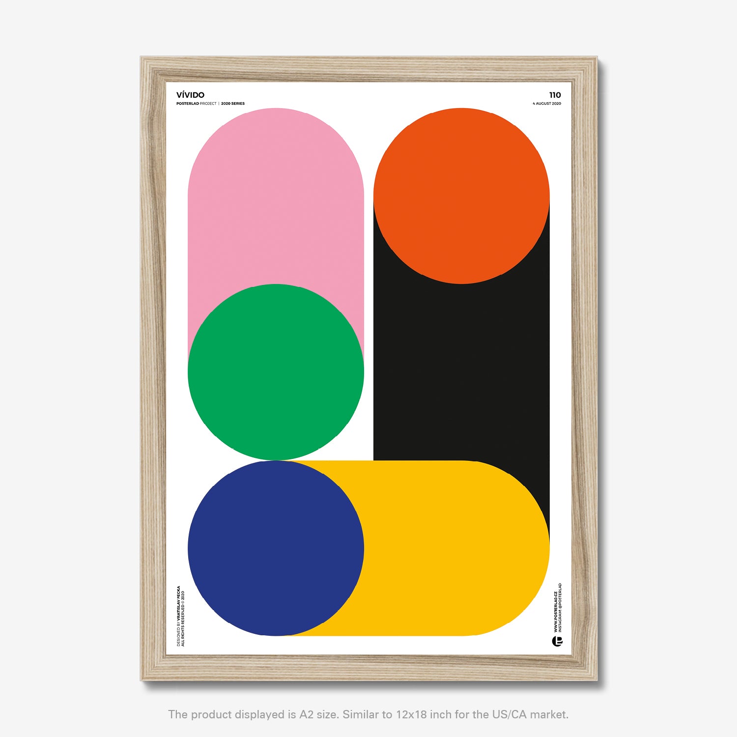  An exploration of high-contrast color palette and overlapping shapes