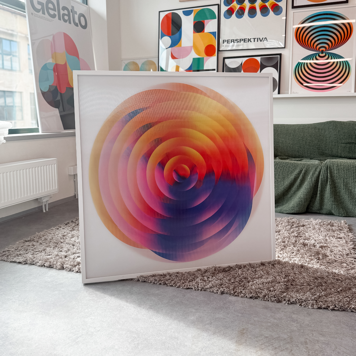 Purple Spin (1/1 Edition, 103x103 cm)