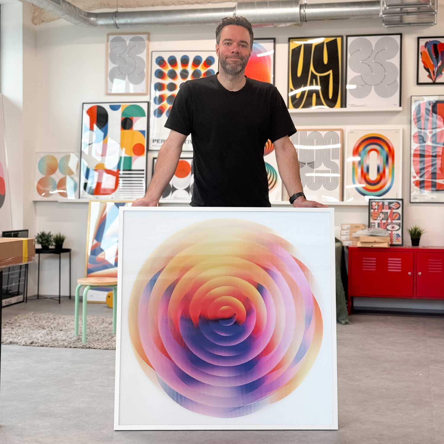 Purple Spin (1/1 Edition, 103x103 cm)