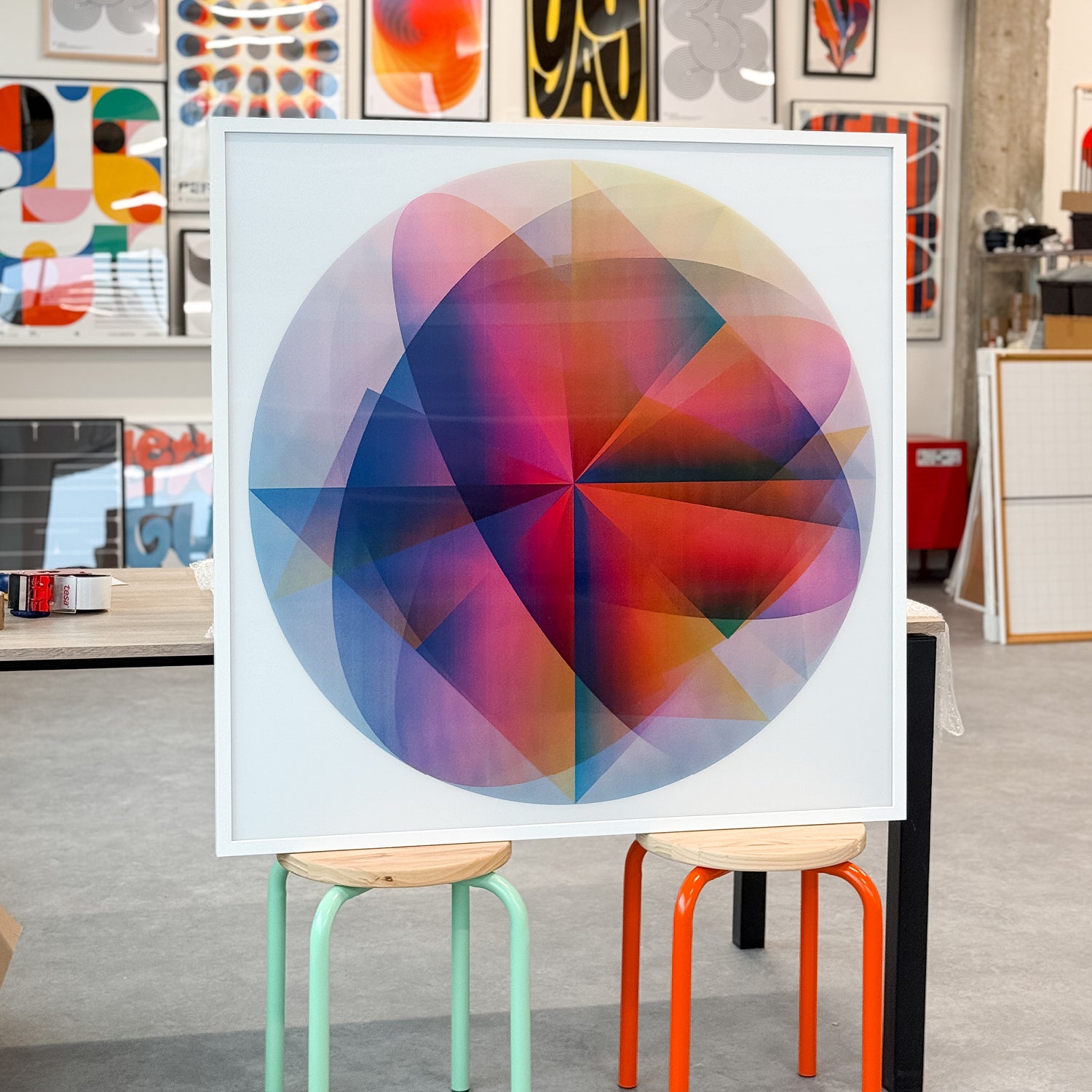 Axial (1/1 Edition, 103x103 cm)