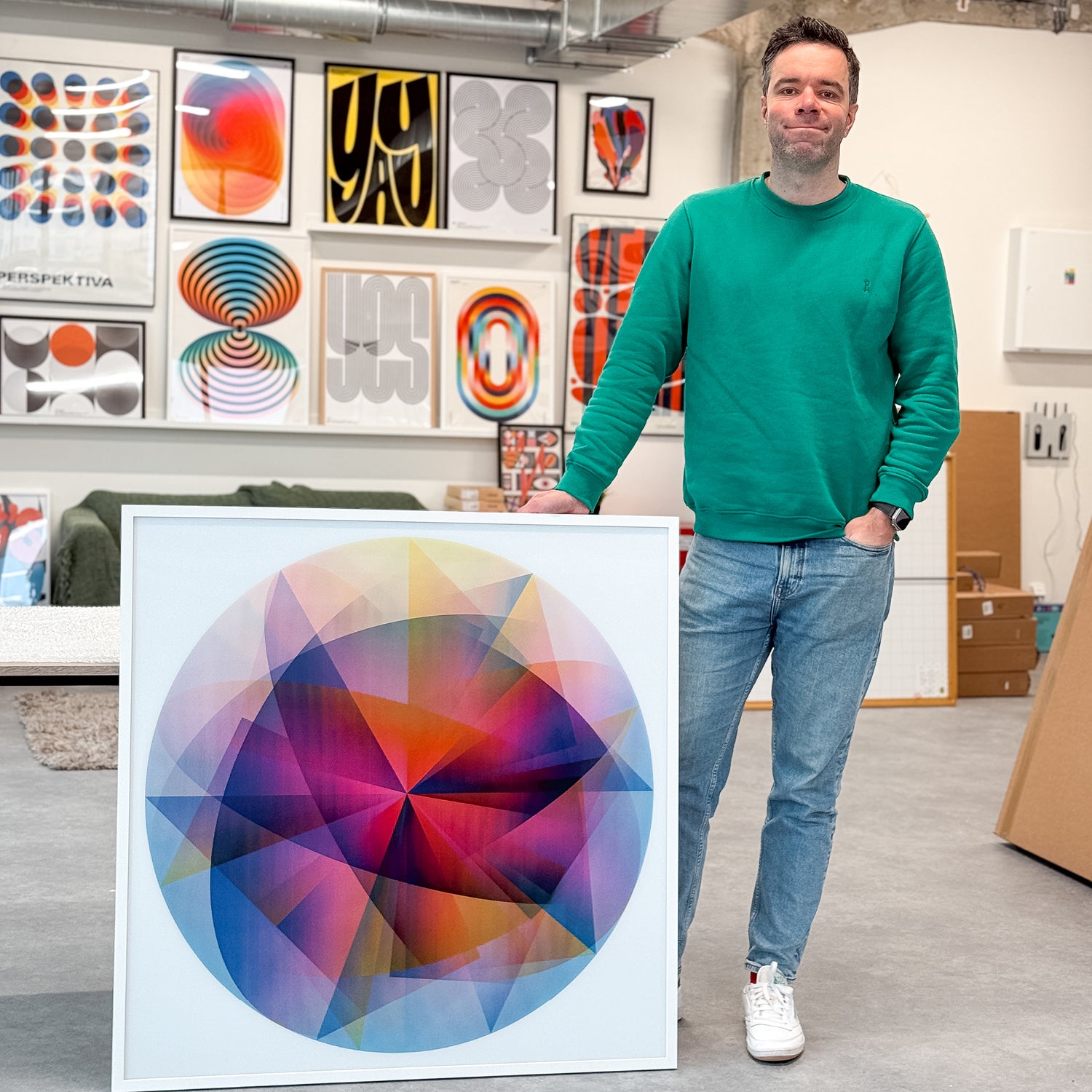 Axial (1/1 Edition, 103x103 cm)