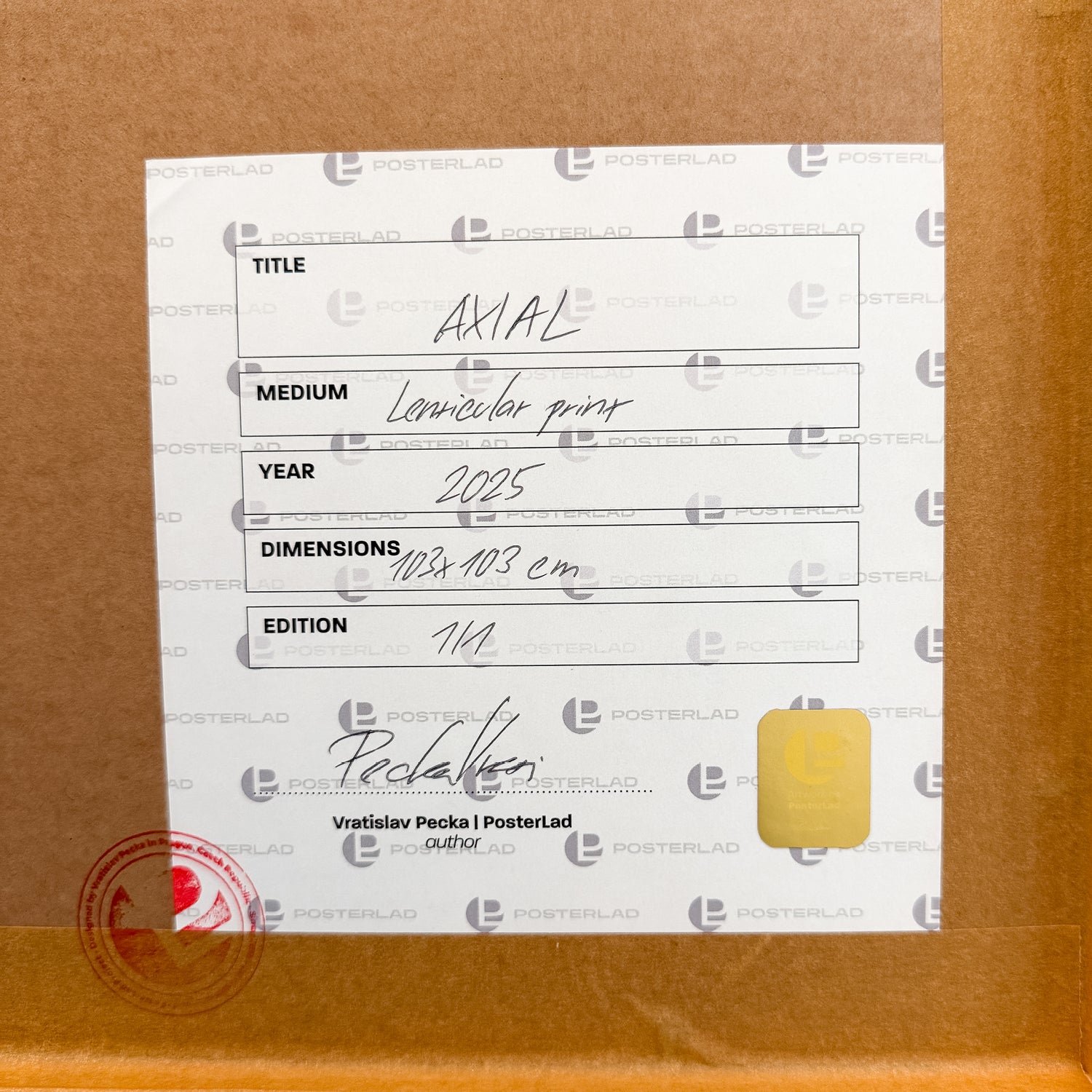 Axial (1/1 Edition, 103x103 cm)