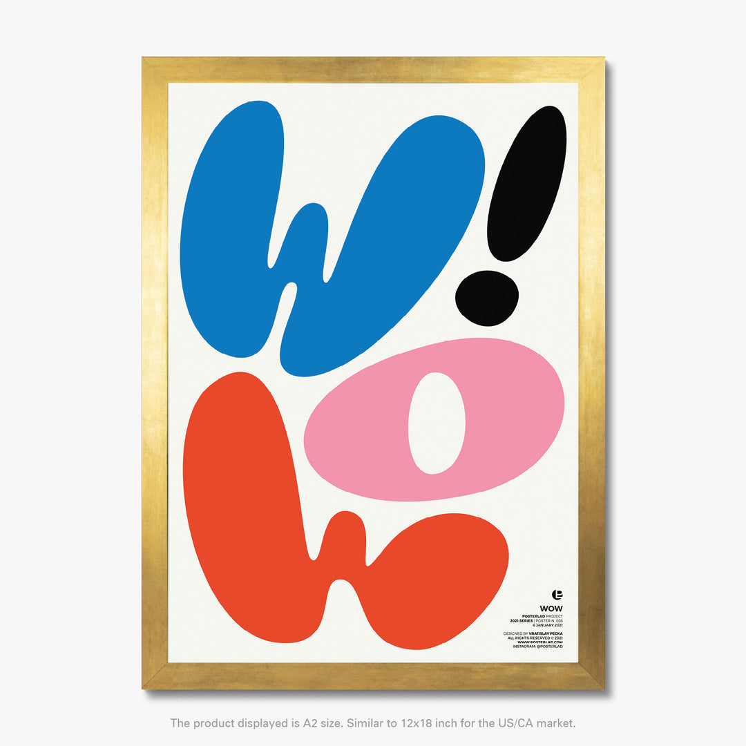 Whimsical and expressive poster, perfect for creative spaces and children’s rooms