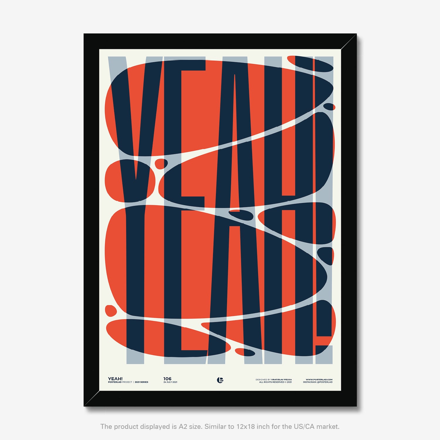  Yeah! Poster celebrates bold typography and vibrant color dynamics