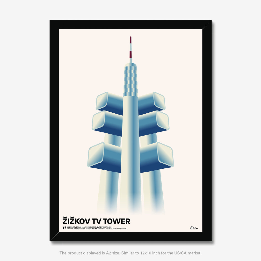 Žižkov TV Tower in Prague, Czech Republic, a unique architectural landmark