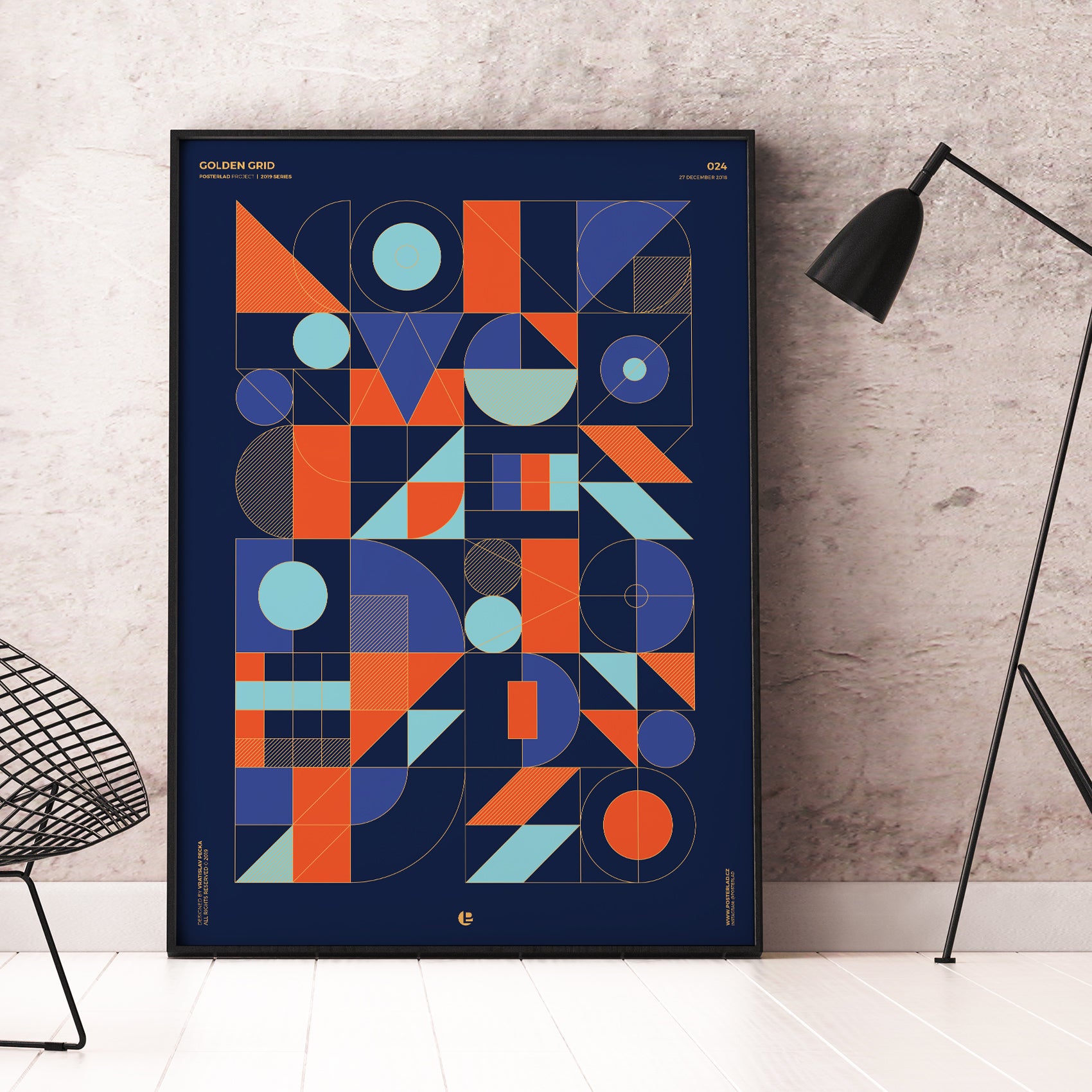 Golden Grid, a versatile and stylish product for organizing and displaying items