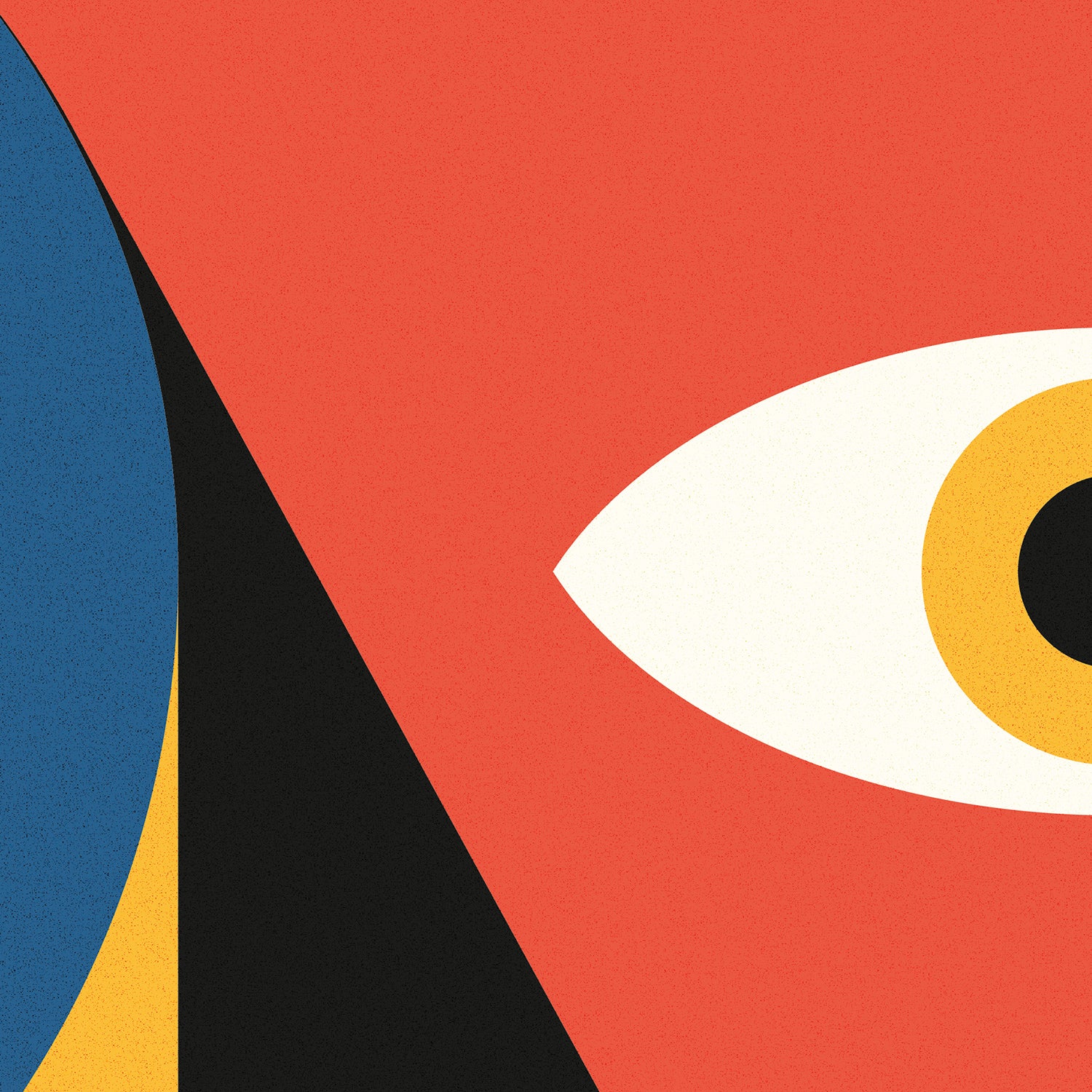 High-quality Bauhaus Eye artwork with stylized eye and harmonious arrangement